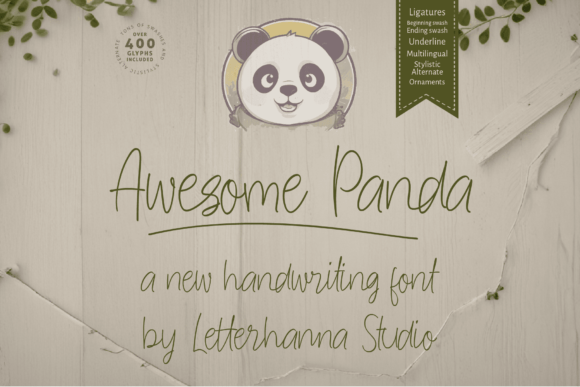 Awesome Panda: A Playful Script Font for Modern Web Design Projects