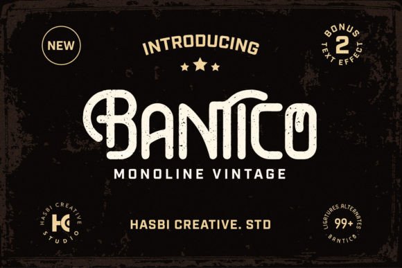 Bantico Font Review: Vintage Display Type for Campaigns