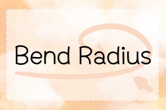 Bend Radius Font: Friendly Handwritten Style for Business