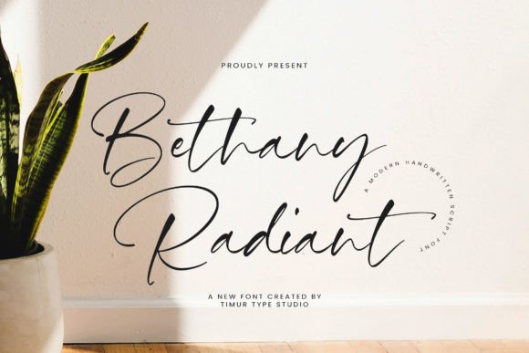 Bethany Radiant Font: A Fresh Script for Branding