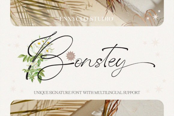 Bonstey: A Signature Script Font for Modern Web and Brand Design
