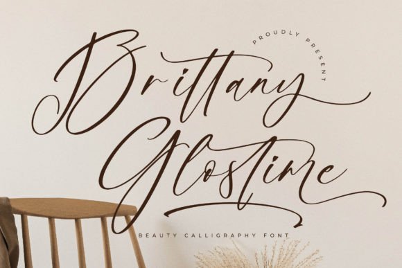 Brittany Glostime Font Review: Elegant Script for Branding