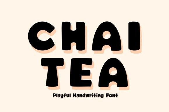 Chai Tea: A Playful Typeface for Elegant Editorial Design