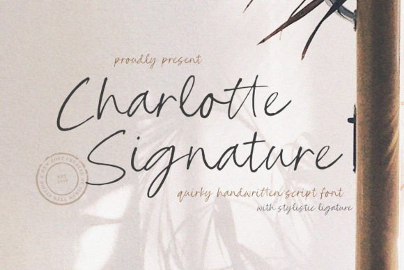 Charlotte Signature Font: Whimsy for Editorial Design