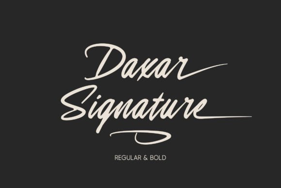 Daxar Signature Font: A Designer’s Branding Test