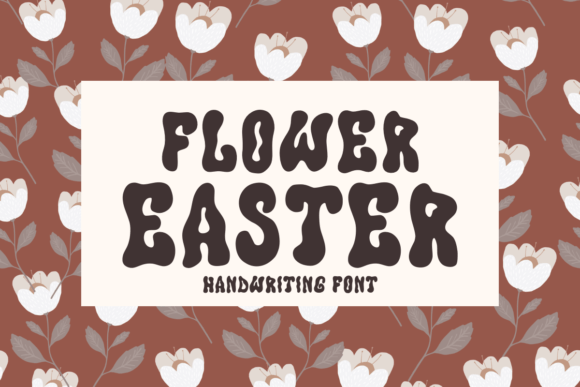 Flower Easter Font: Handwritten Charm for Crafters