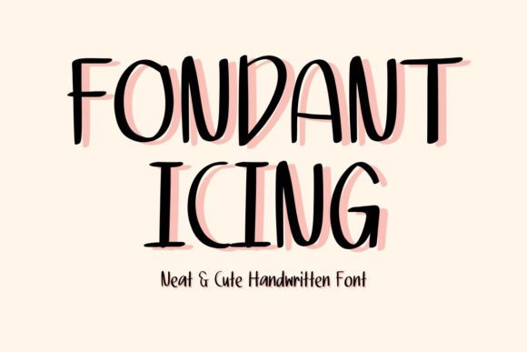Fondant Icing Font: Sweet Script for Handmade Labels