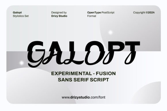 Galopt Font: Avant-Garde Script for Digital Campaigns