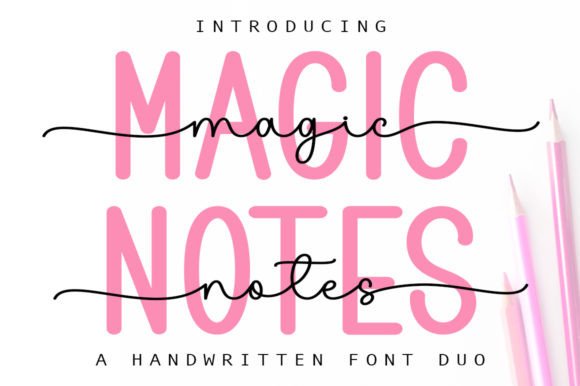 Magic Notes Duo Font Review for Web Design