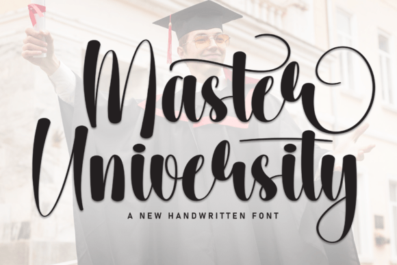 Master University: A Stylish Script Font for Modern Brand Campaigns