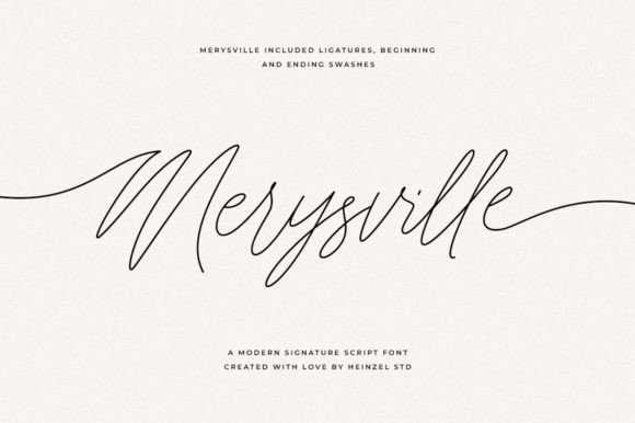 Merysville: A Modern Script Font That Elevates Campaign Typography