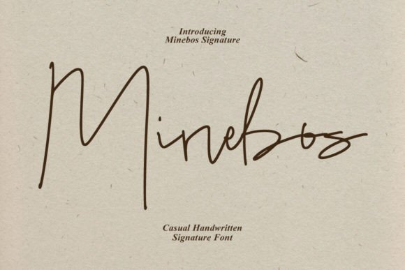 Minebos: A Signature Script Font That Elevates Your Business Branding
