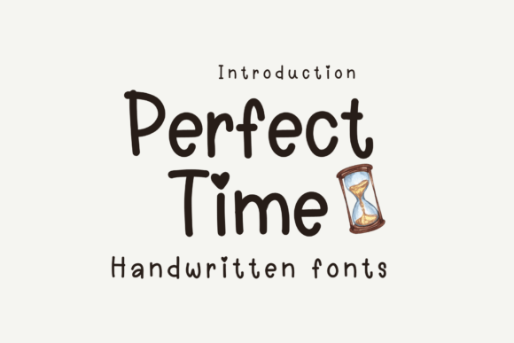 Perfect Time Font: A Sweet Handwritten Typeface for Crafters