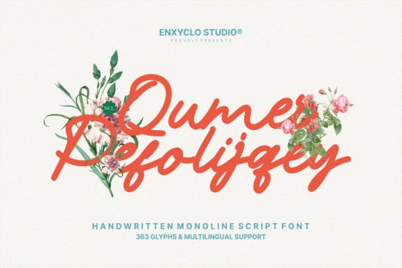 Qumer Pefolijqey: A Handwritten Script Font for Editorial Elegance
