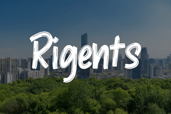 Rigents: A Minimalist Font for Handmade Labels, Invitations, and More