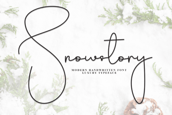 Snowstory: A Designer’s Take on This Script Font