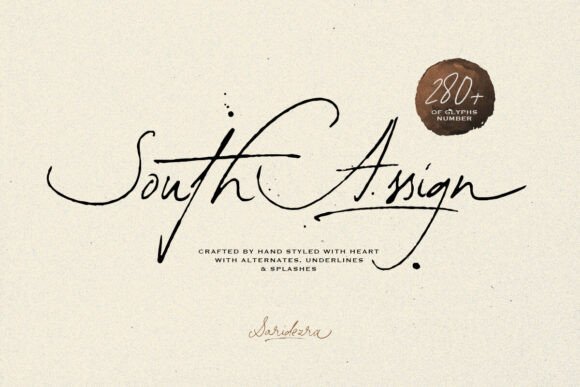 South Assign: A Vintage Script Font That Elevates Small Business Branding
