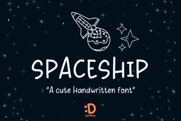Spaceship Font: A Playful Handwritten Typeface for Scroll-Stopping Digital Content