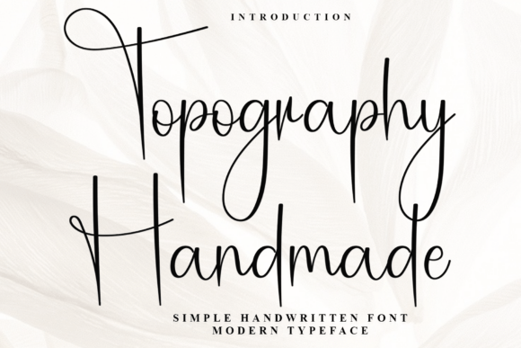Topography Handmade Font: Elevating Small Business Branding