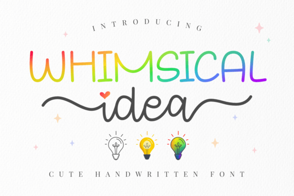 Whimsical Idea: A Playful Font That Elevates Small Business Branding