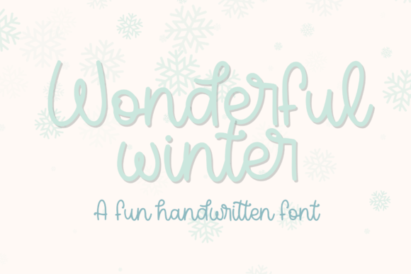 Wonderful Winter: A Handwritten Font That Brings Warmth to Branding